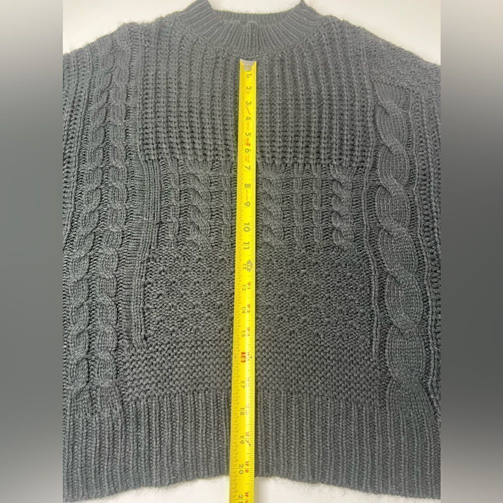 Time and Tru Cable Knit Ballon Sleeve Black Sweater Size  XXL ( 20 ) - Picture 7 of 12